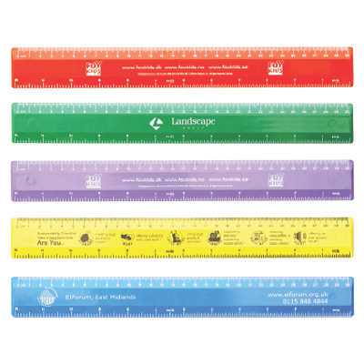 Ruler made from recycled polystrene packaging - 12inch