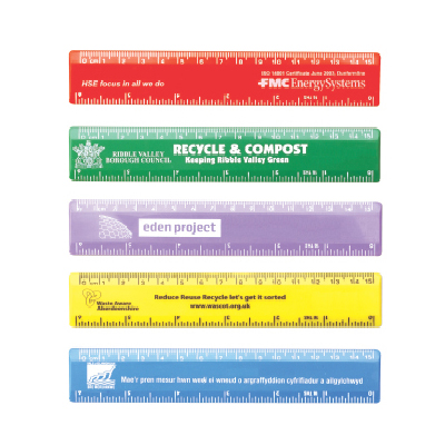 Ruler made from recycled polystrene packaging - 6inch