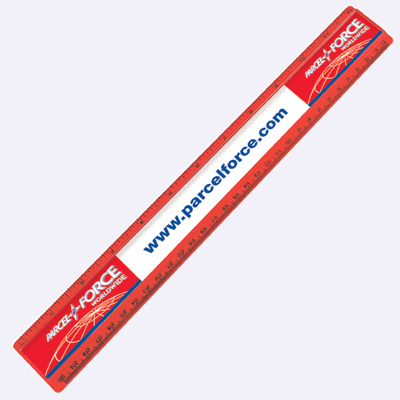 Ruler with paper insert - 12inch - 1 colour