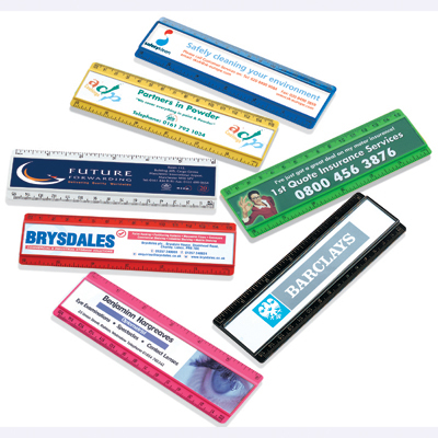 Ruler with paper insert - 6inch - 1 colour