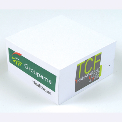 Small paper block with approx. 500 sheets of white 80gsm paper