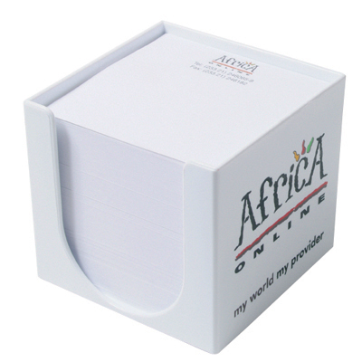 Scoop front memo holder with approx. 900 sheets of white 80gsm paper