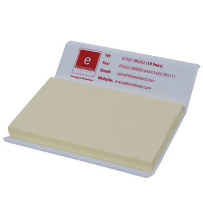 Note tray fitted with yellow 100 sheet adhesive pad
