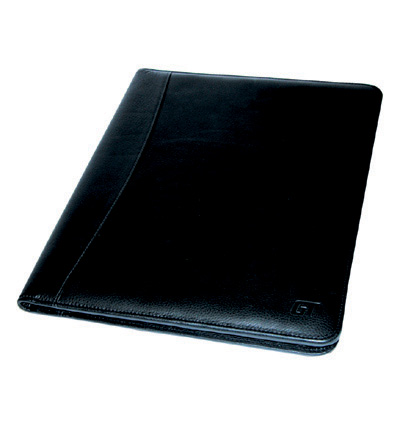 Conference folder with internal pockets and A4 pad - Smooth grain Melbourne leather