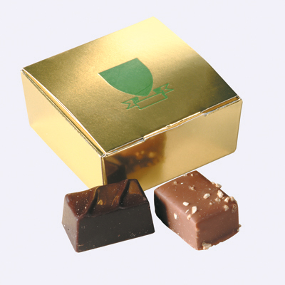 4 Belgian chocolates in ballotin box